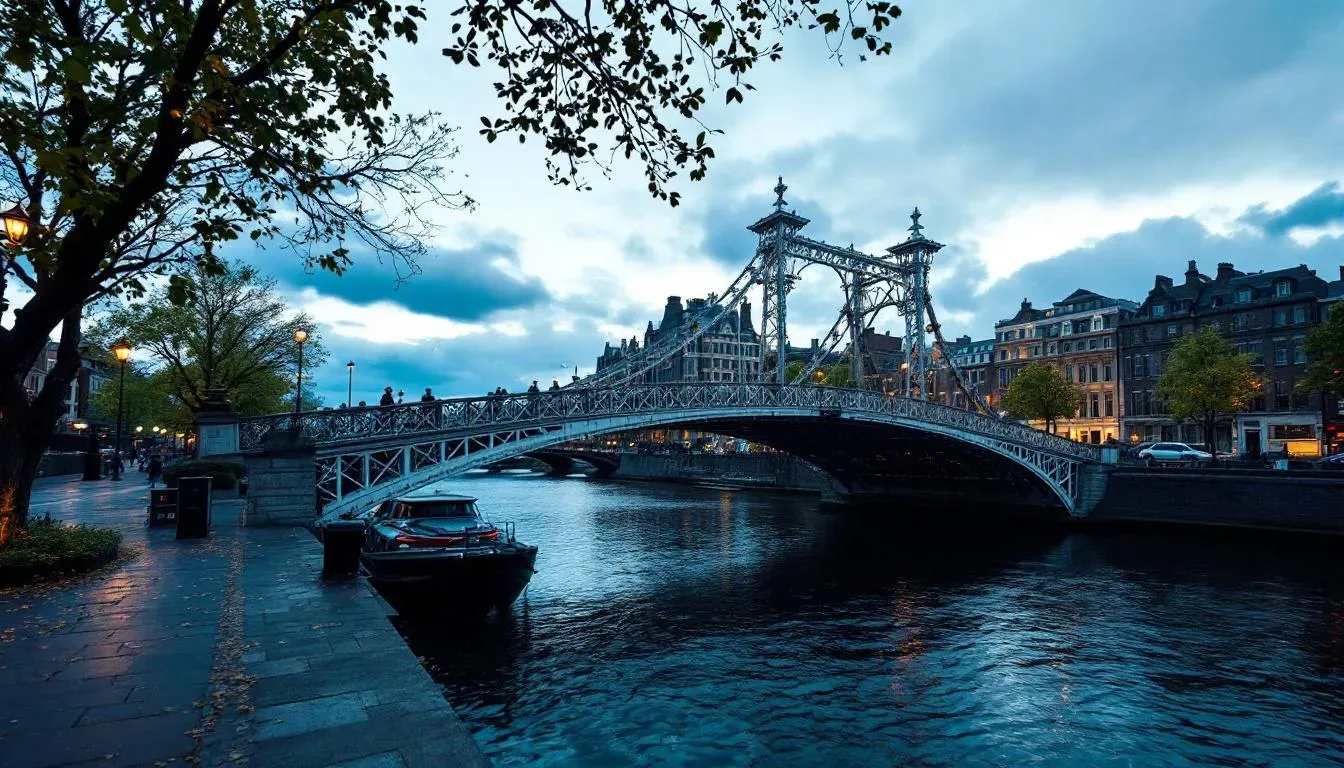 Ha Penny Bridge - filming location in Ireland
